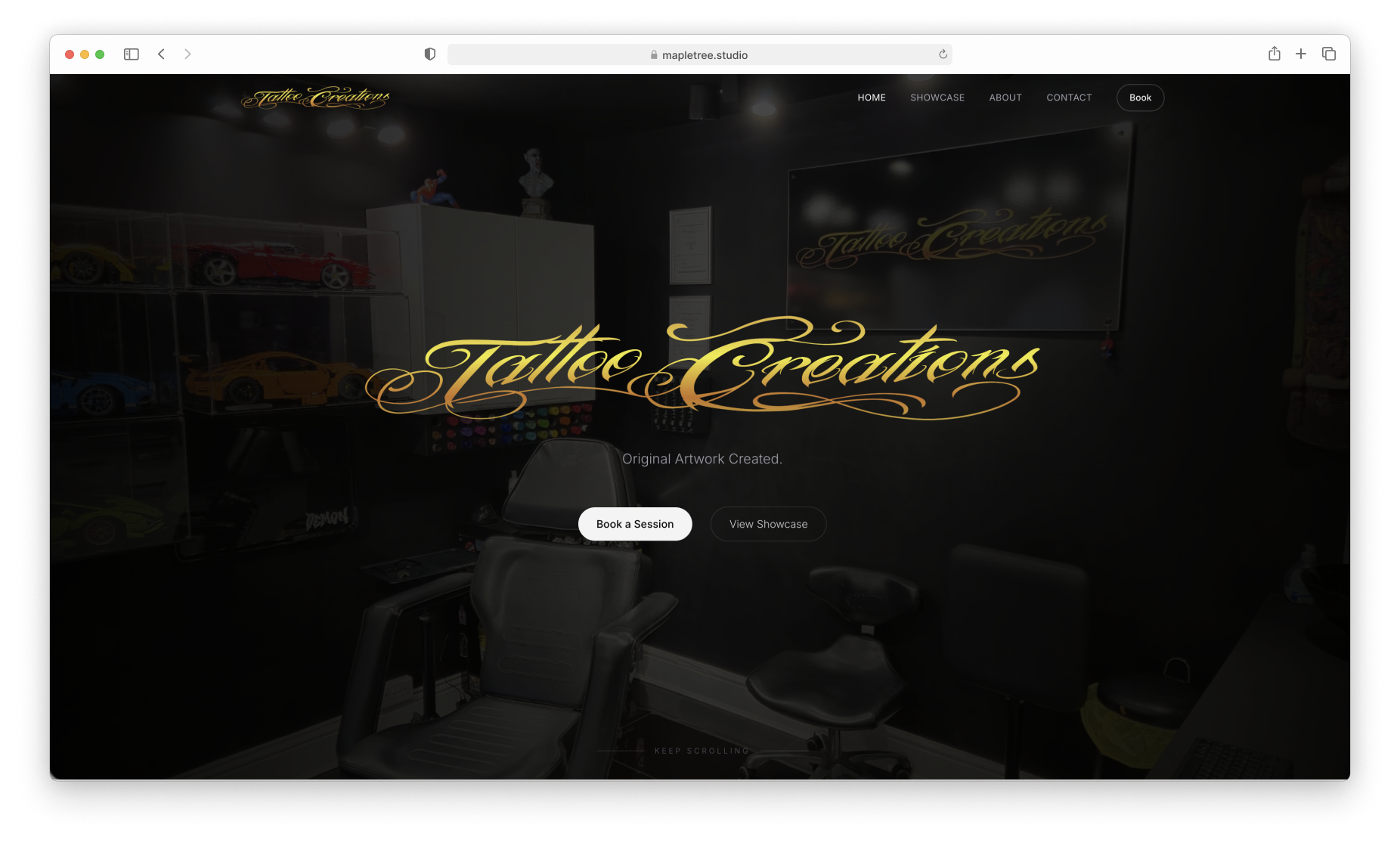 Tattoo creations website